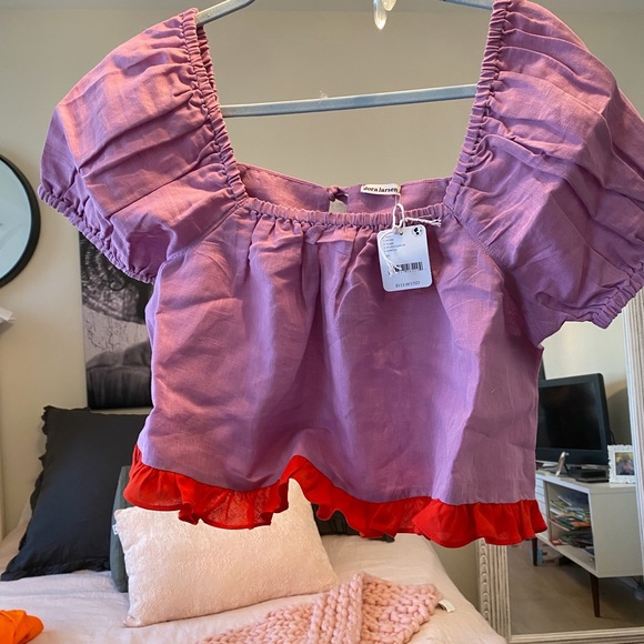 Free People cropped blouse - Picture 2 of 2